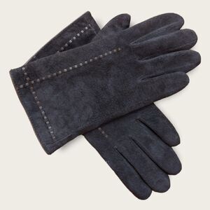 Brown Leather Winter Gloves Large